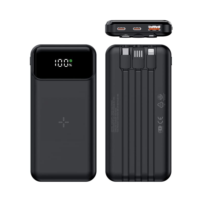 Bowden Eco 22.5W Quick Charge Wireless Power Bank - 10,000 mAh (Stock)